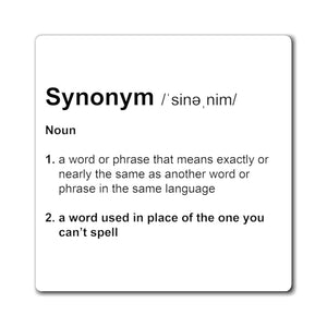Synonym Definition - Funny Magnet