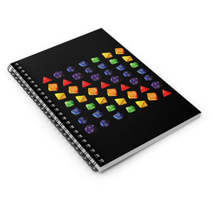 Rainbow Dice - Dungeons & Dragons Spiral Notebook - Ruled Line