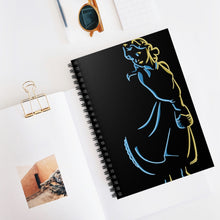 Load image into Gallery viewer, Belle from Beauty and the Beast Spiral Notebook - Ruled Line
