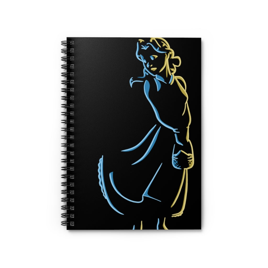 Belle from Beauty and the Beast Spiral Notebook - Ruled Line