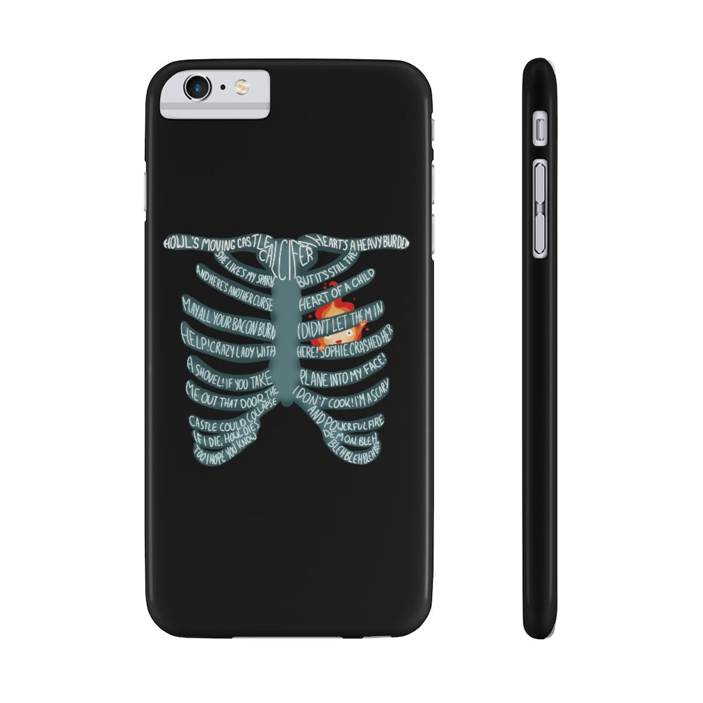 Calcifer Quotes - Howl's Moving Castle Phone Case