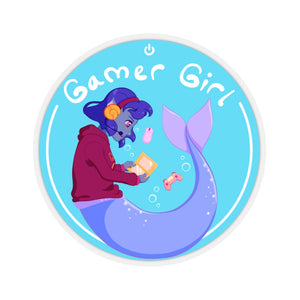 Ga-mer Girl - Video Game/Mermaid Vinyl Sticker