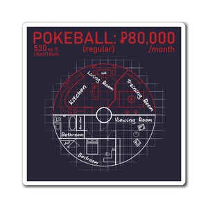 Pokeball Blueprint - Pokemon Magnet