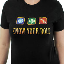 Load image into Gallery viewer, Know Your Role - Final Fantasy XIV T-Shirt
