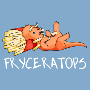 Fryceratops - Dinosaur & Food Pun T-Shirt