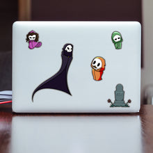 Load image into Gallery viewer, Grim Reaper Stickers - Halloween Sticker Set
