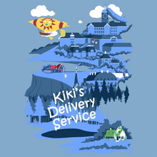 Load image into Gallery viewer, Kiki&#39;s City - Kiki&#39;s Delivery Service T-Shirt
