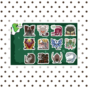 Monster Hunter - Video Game Sticker Half Sheet