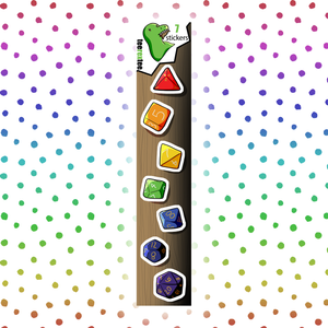 Rainbow Dice - Dungeons & Dragons Sticker Half Sheet