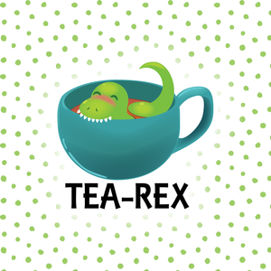 Tea Rex - Dinosaur Individual Sticker