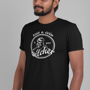Toss a Coin - Geralt from The Witcher T-Shirt
