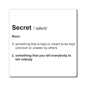 Secret Definition - Funny Magnet