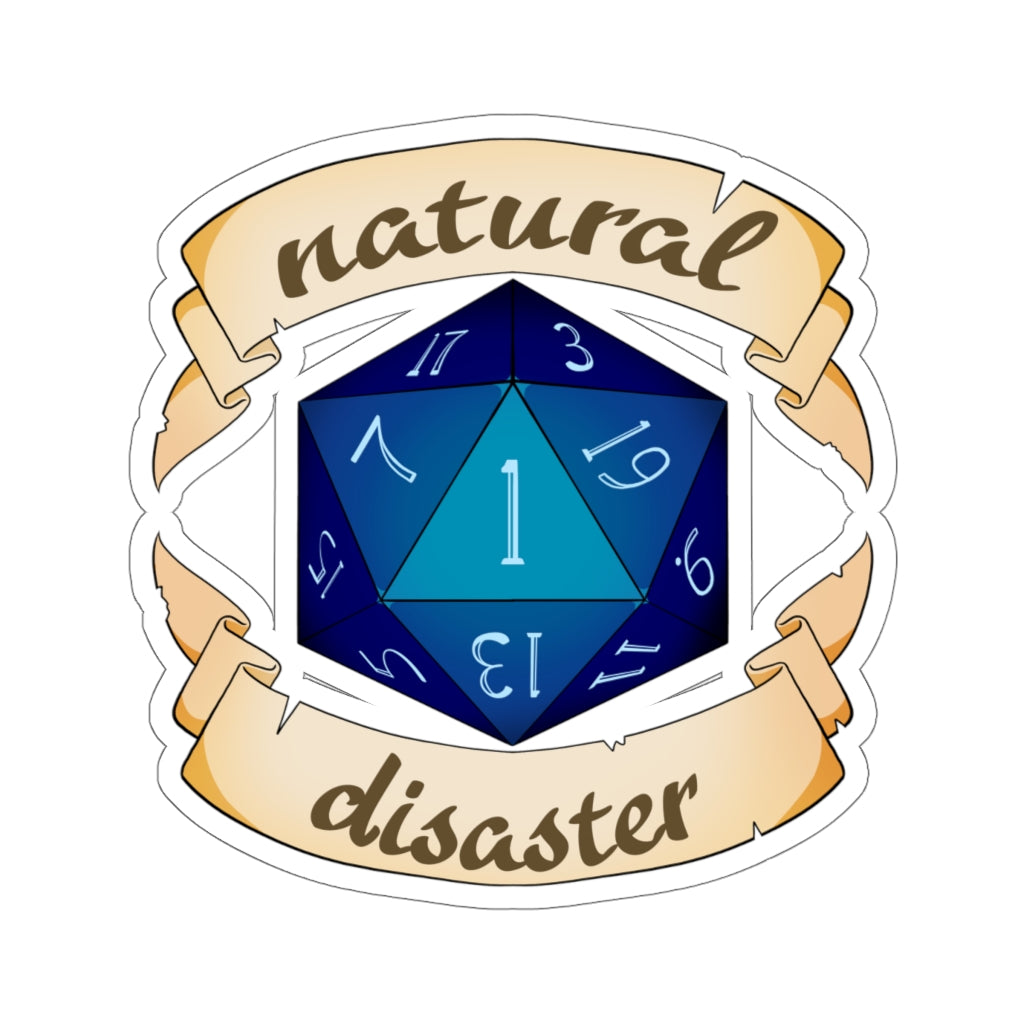 Natural Disaster - Dungeons and Dragons Vinyl Sticker