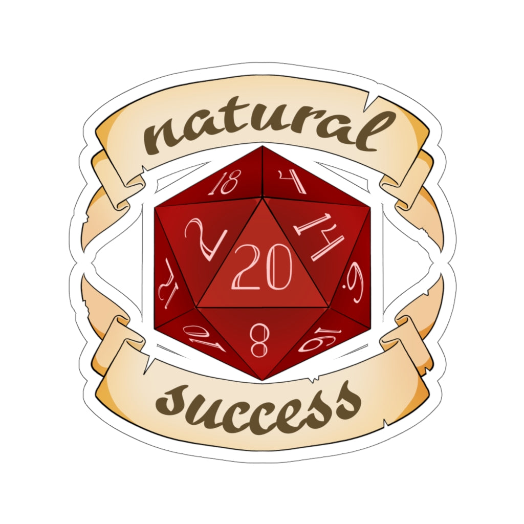 Natural Success - Dungeons and Dragons Vinyl Sticker