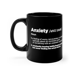 Anxiety Definition - Video Game 11oz Mug