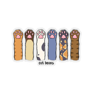 Cat Beans - Cute Animal Vinyl Sticker