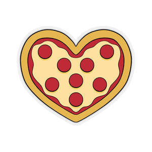 Pizza Heart Vinyl Sticker