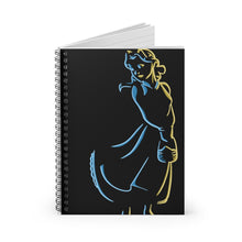 Load image into Gallery viewer, Belle from Beauty and the Beast Spiral Notebook - Ruled Line
