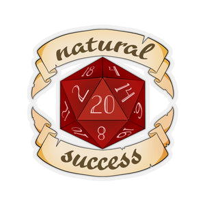 Natural Success - Dungeons and Dragons Vinyl Sticker