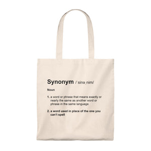 Synonym Definition - Funny Tote Bag